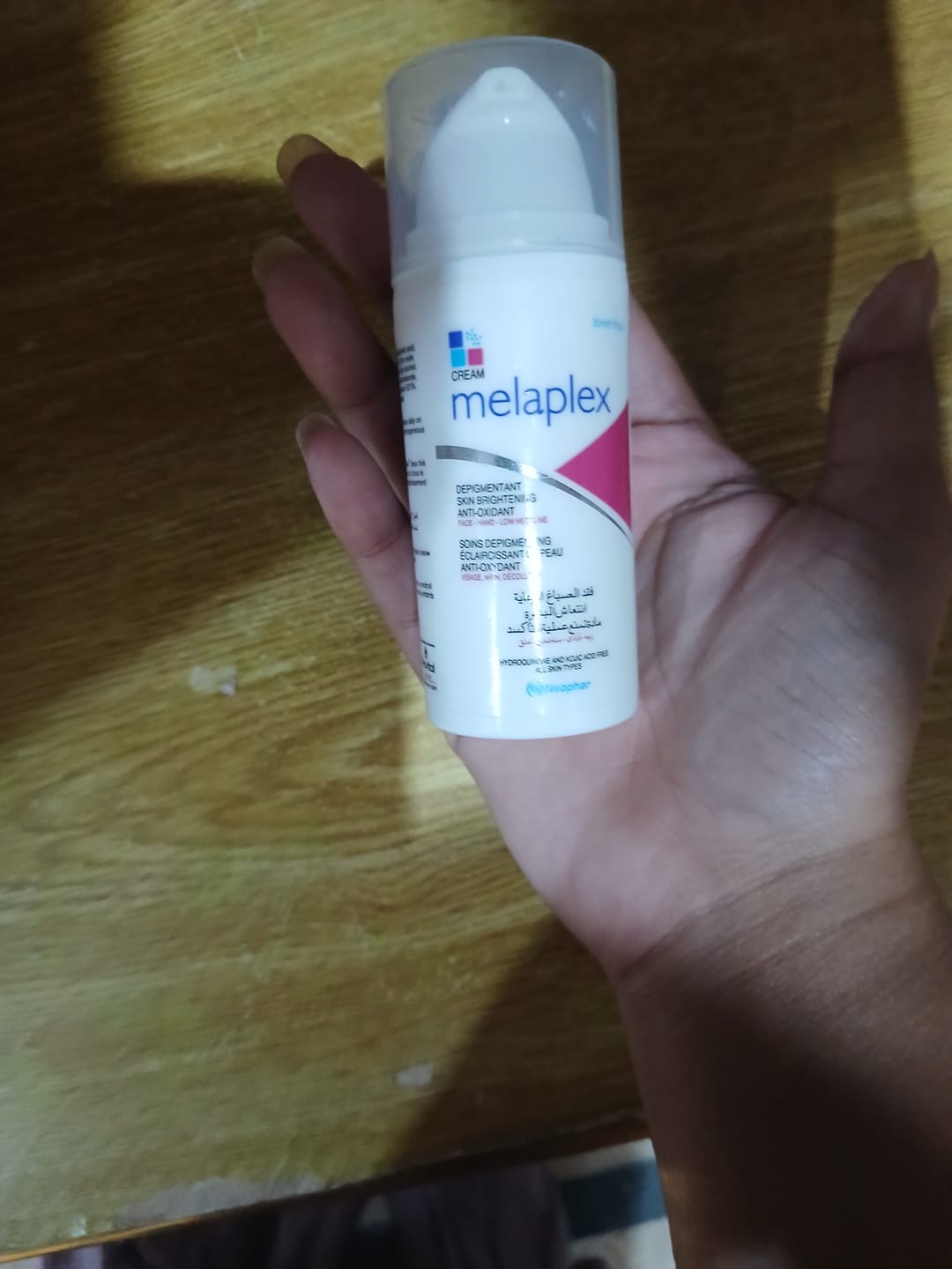 Customer photo review of Melaplex Cream