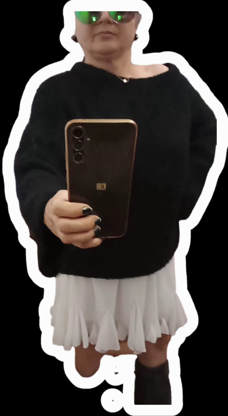 Customer photo review of Ultra-Soft Off-Shoulder Knit