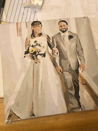 Customer photo review of Custom Paint by Numbers (Small Sizes)