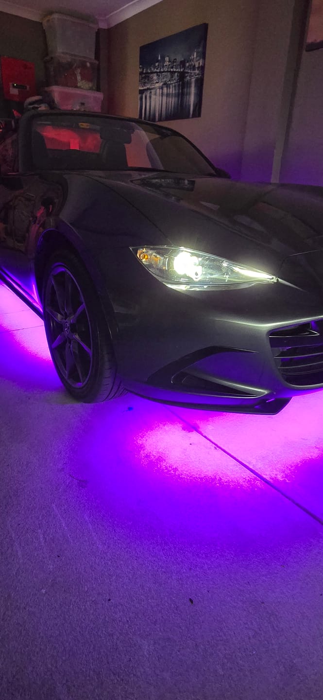 Customer photo review of ELGlow® Universal Car Underglow Kit