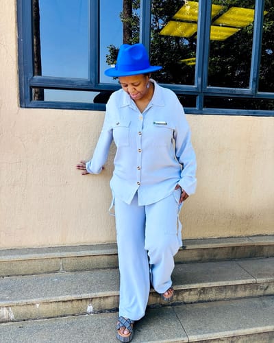 Constance M. review of Casual Comfortable Linen Shirt And Pants Two Piece Set image 1 out of 1