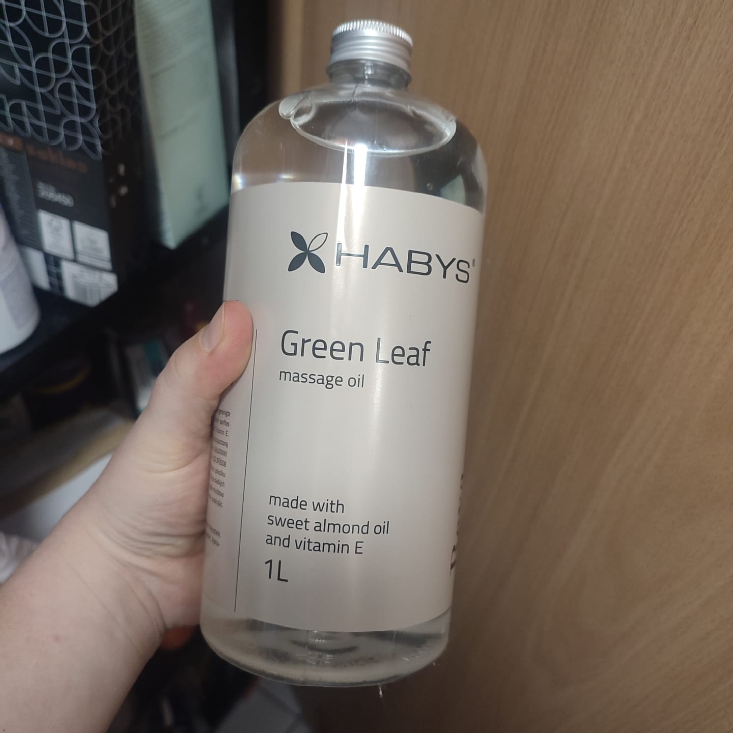 Customer photo review of Massageöl Reya Green Leaf Habys