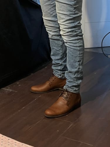 Customer photo review of Botín Hombre Sanhattan Moca