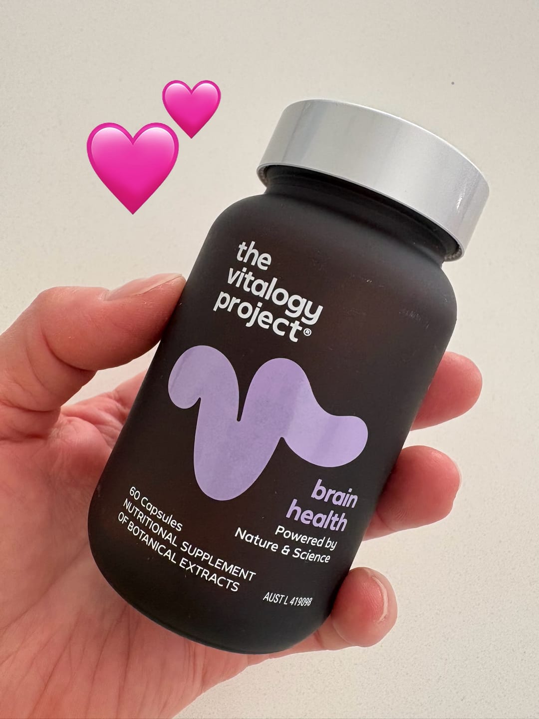 Customer photo review of The Vitalogy Project Brain Health 60c
