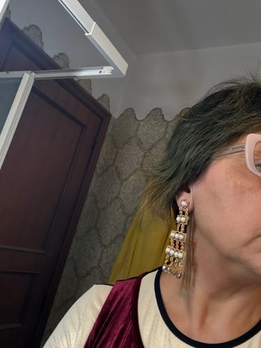Customer photo review of Orecchini Cheope perle