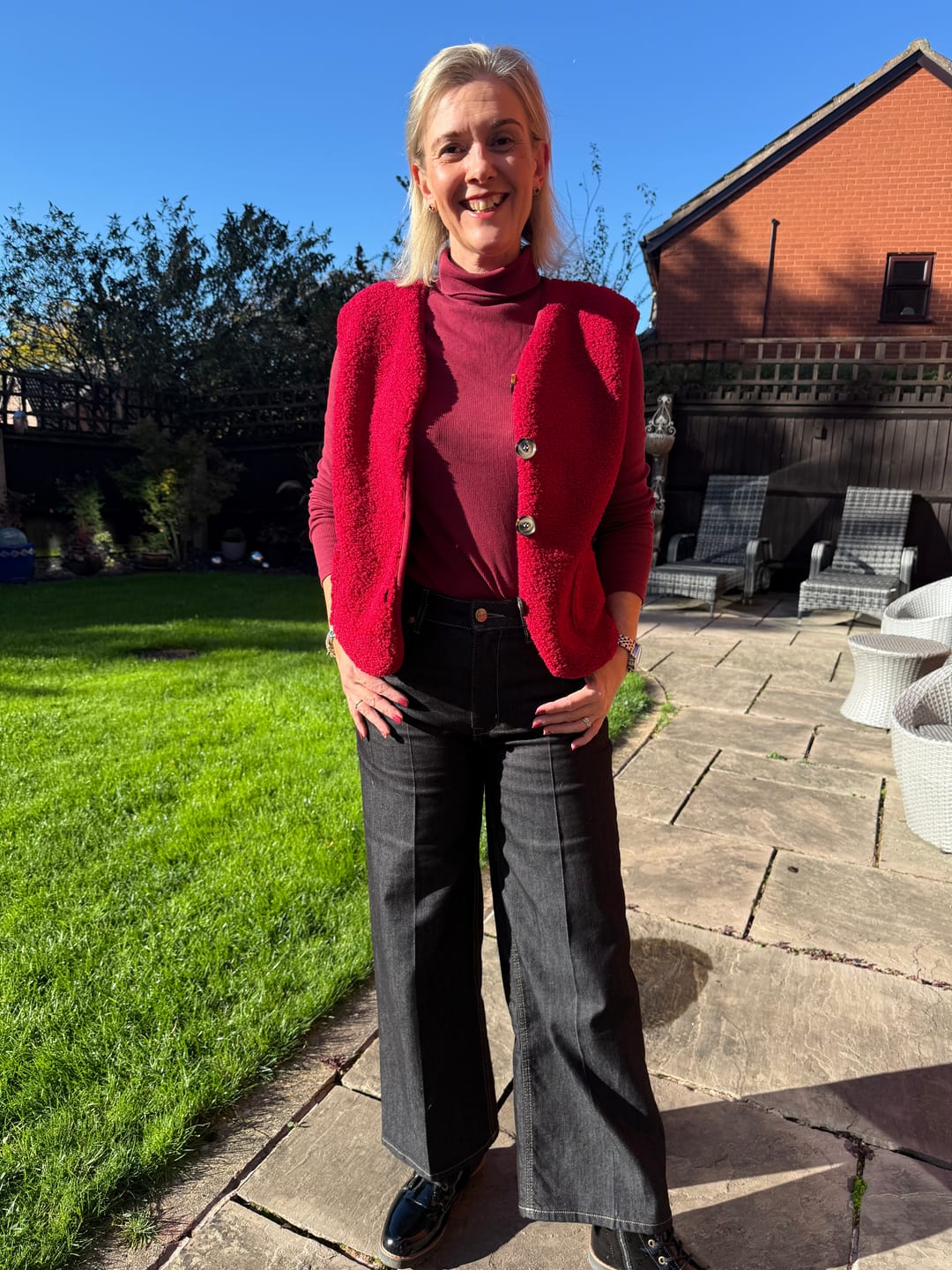 Customer photo review of The Lipstick Edit Gilet by SNOB