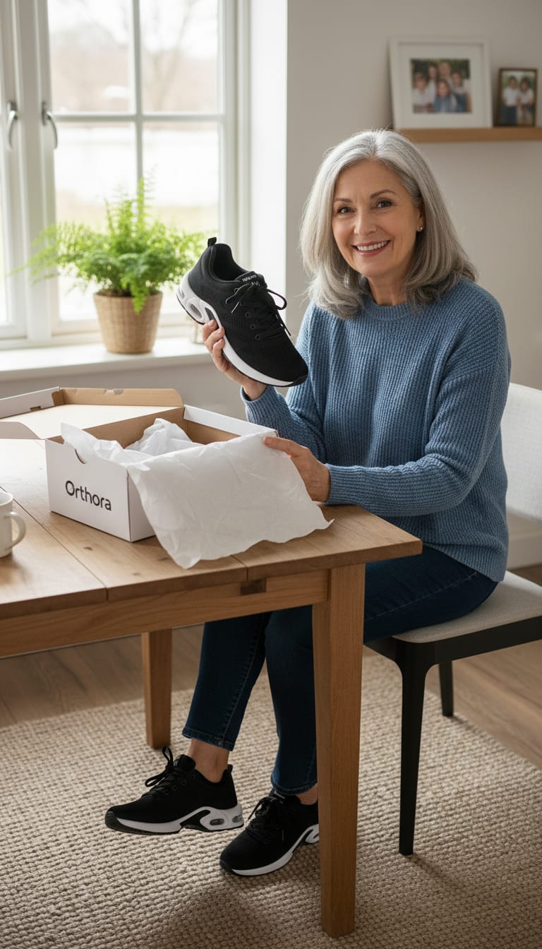 Customer photo review of OrthoCare™ - All-Day Comfort & Pain-Free Orthopedic Shoes + FREE Insoles (Unisex)