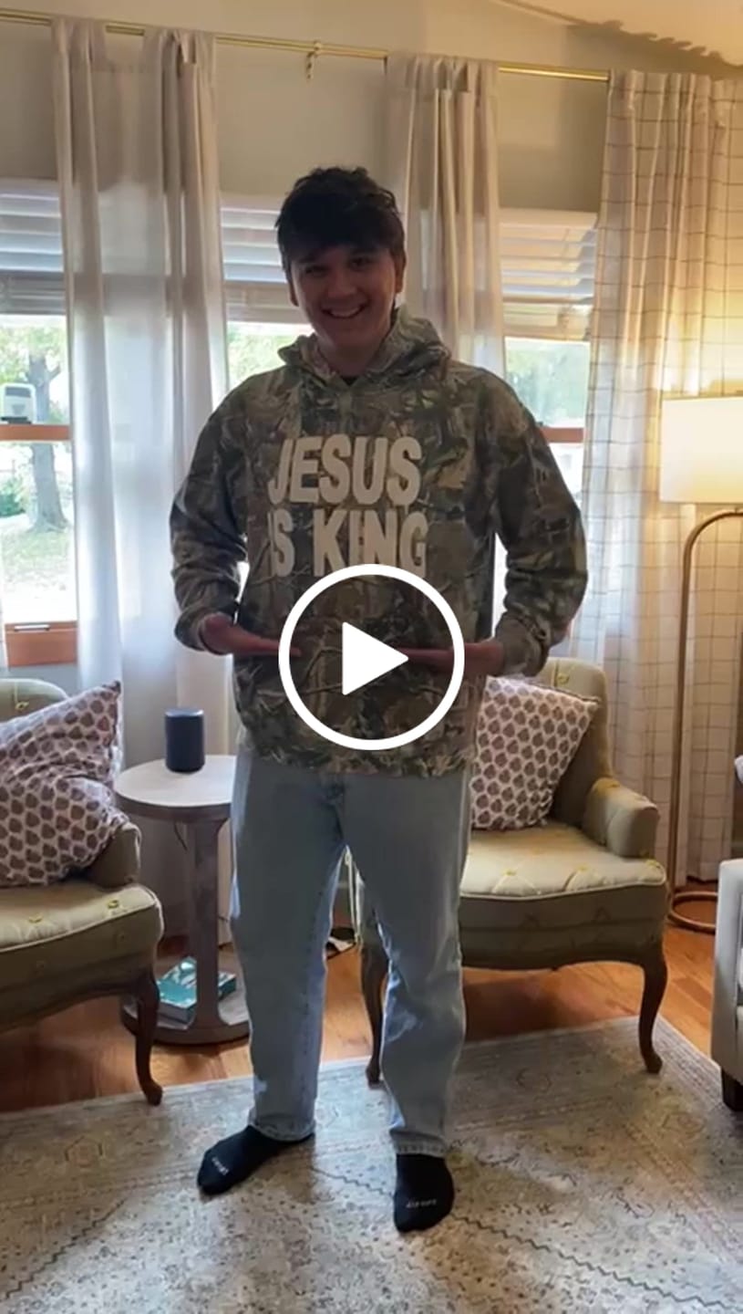 Customer video review of Jesus Is King Heavy Hoodie