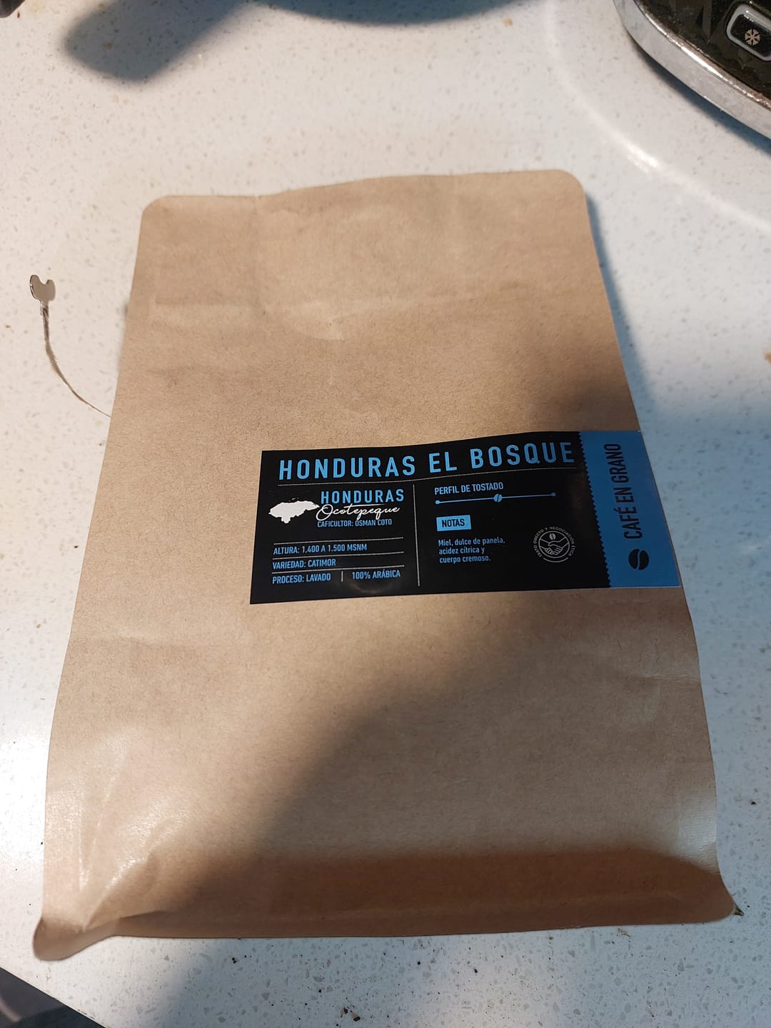 Customer photo review of Honduras | El Bosque Bolsa 250 gramos | GRANO ENTERO