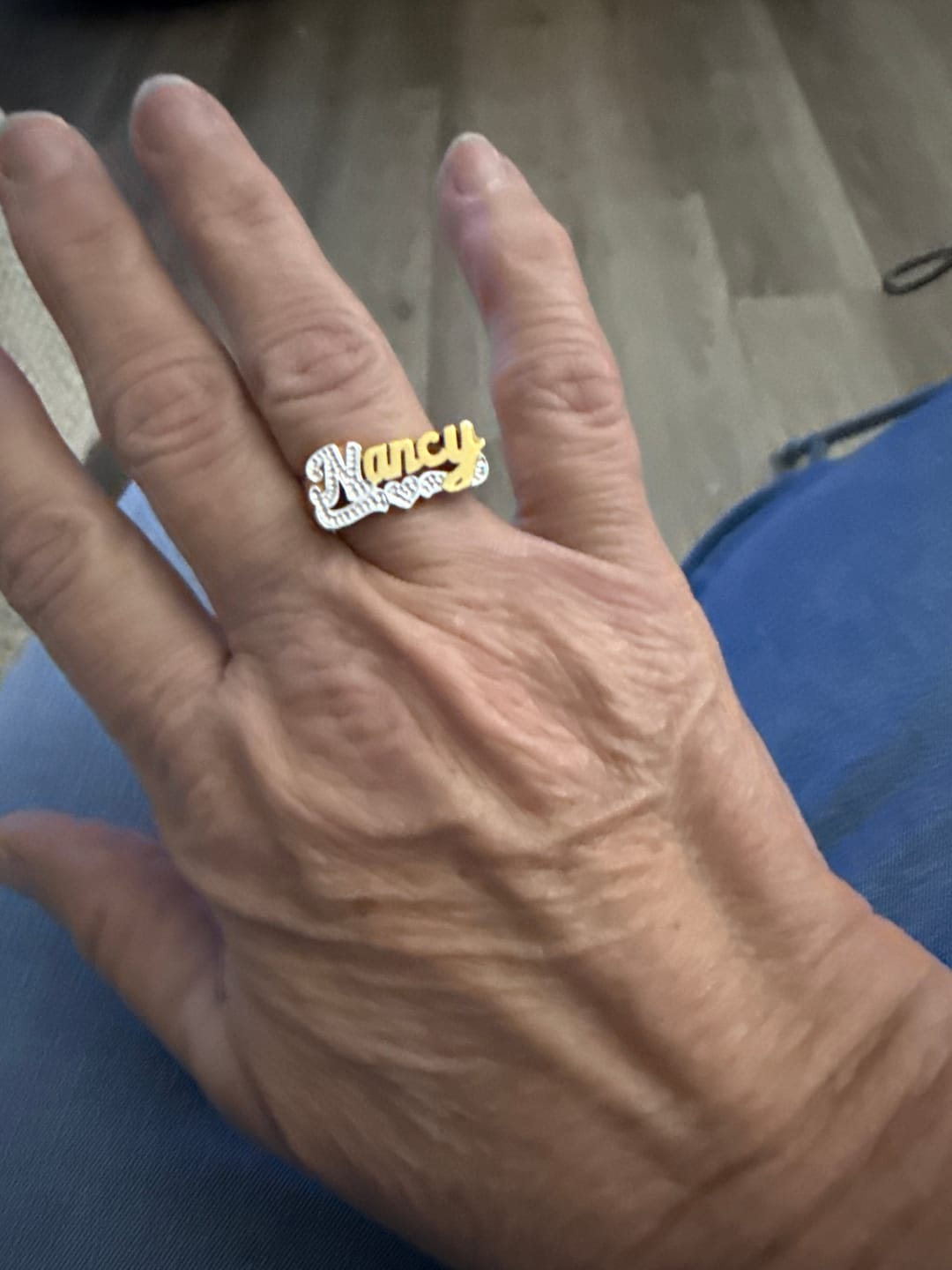 Customer photo review of Personalized Name Ring - Custom Name Ring