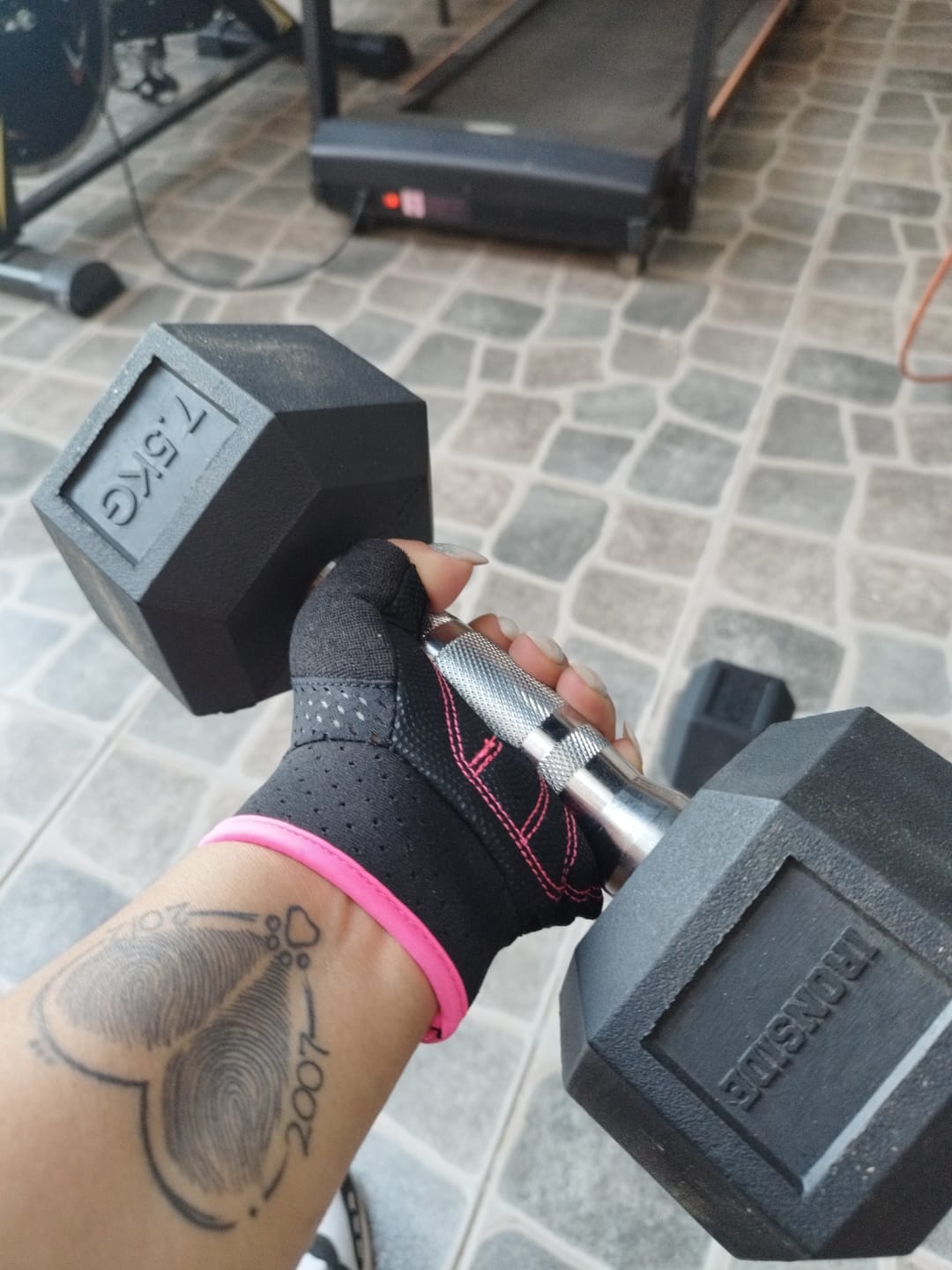Customer photo review of Mancuerna Hexagonal (2.5 a 50 kg) IRONSIDE