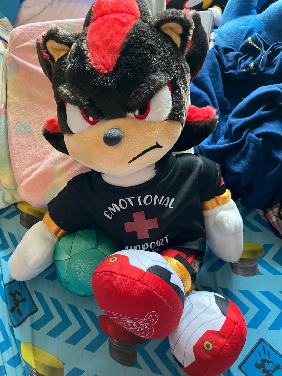 Customer photo review of EMOTIONAL SUPPORT Bear T-Shirt | Fits BAB & 14 to 16 Inch Stuffed Animals | Teddy Bear Outfit | Plushie Clothing
