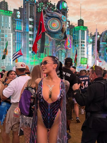 Customer photo review of Cosmic Chaos Winged Bodysuit