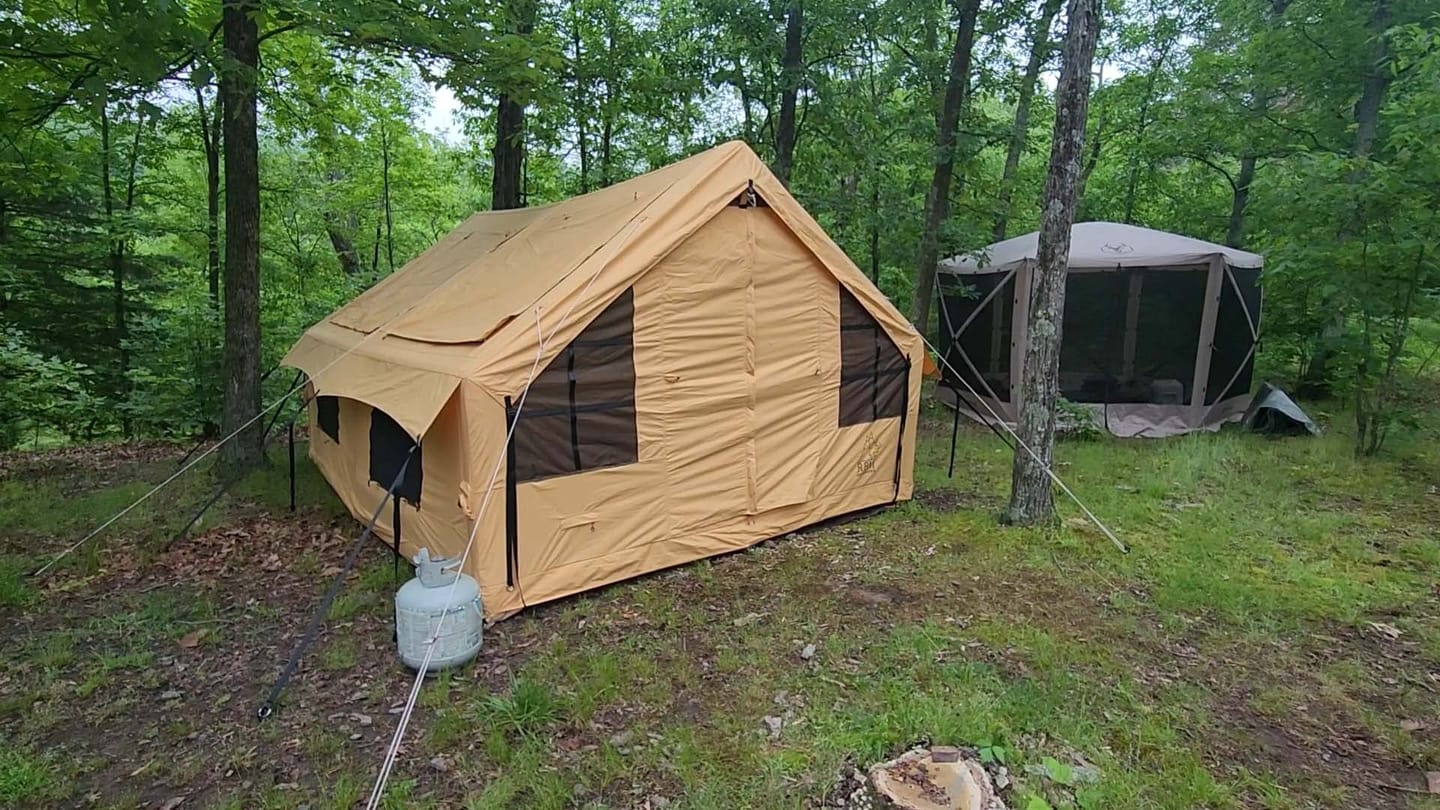 Customer photo review of RBM Panda Large Sunny Beige - Inflatable Tent for Camping (2-6 person)