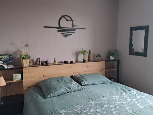 Customer photo review of Décoration murale en métal - Coucher du soleil (SUN.04)