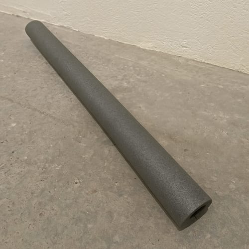 Customer photo review of Foam Pipe Insulation 1m Length Grey – Flexible Split Design