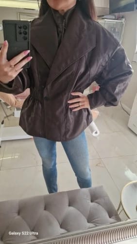 Customer photo review of Stephanie Leather Jacket