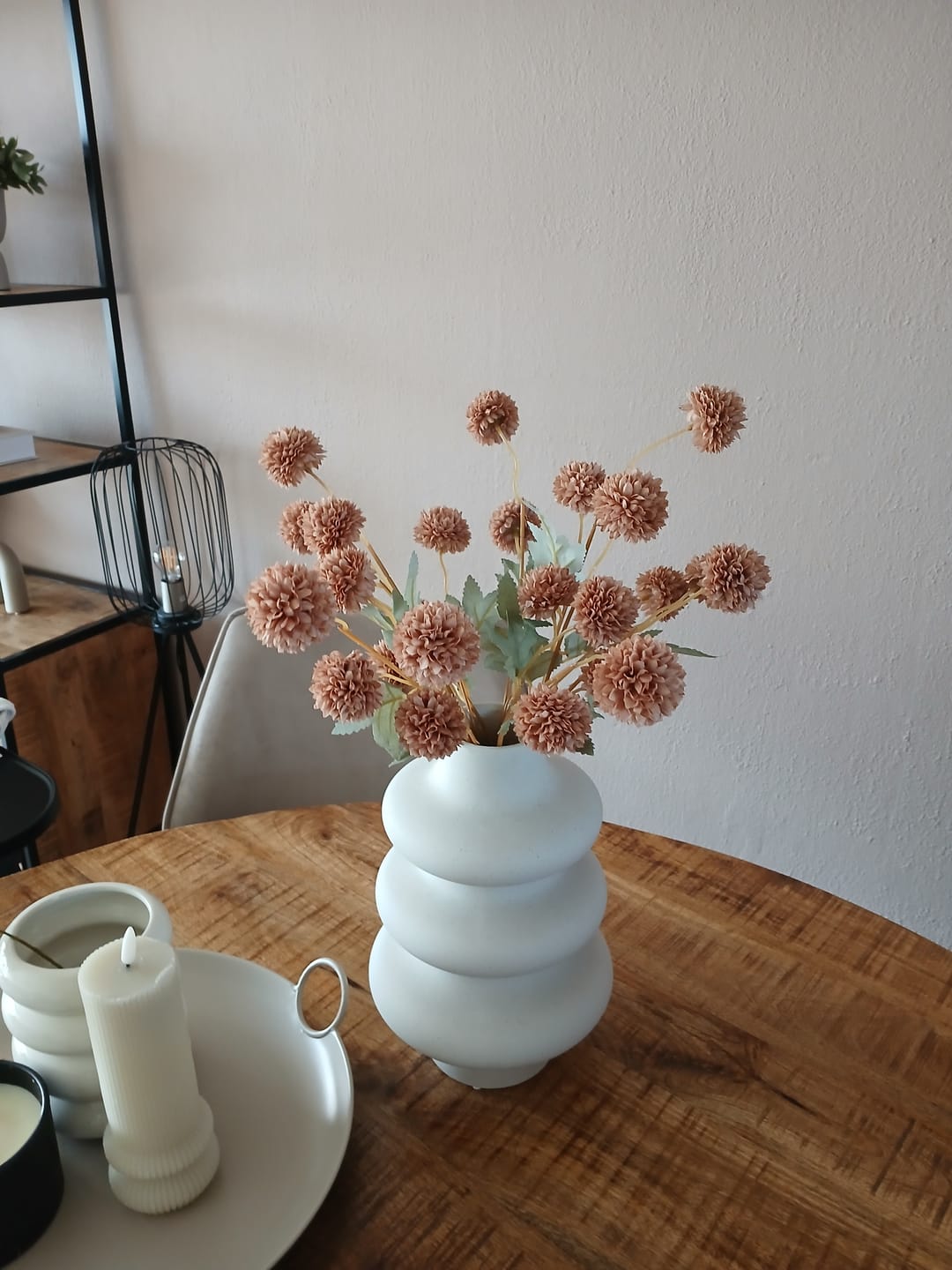 Customer photo review of Zijden Kiku Bloemen - Crème Mix