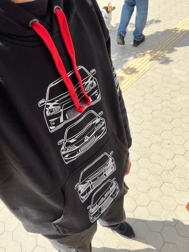 Customer photo review of Mitsubishi Evolution Pullover Hoodie