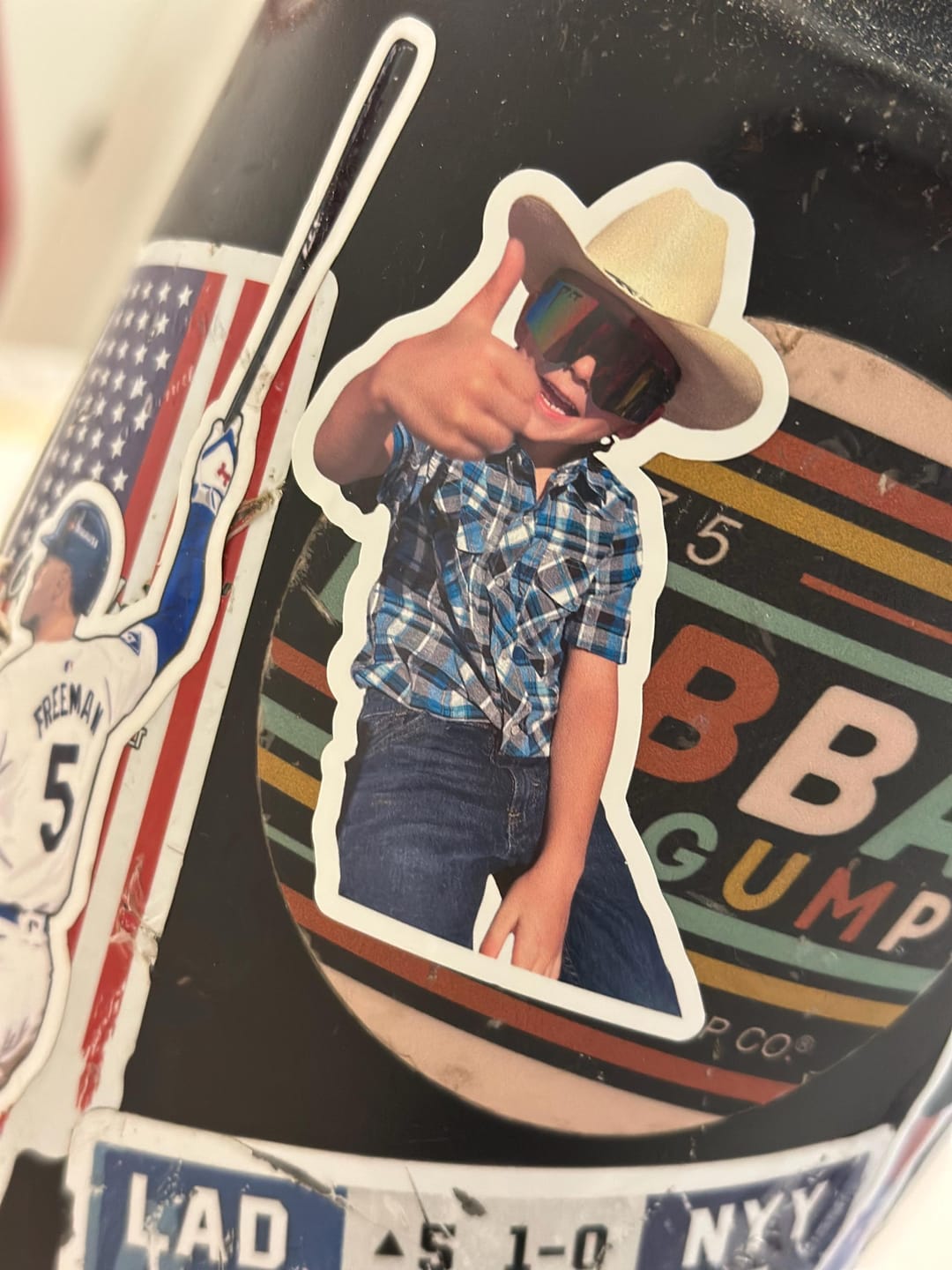 Customer photo review of CUSTOM PHOTO STICKER, Personalized Stickers, Pet Sticker, Laptop Sticker, Tumbler Sticker, Memorial Sticker, Water Bottle Sticker
