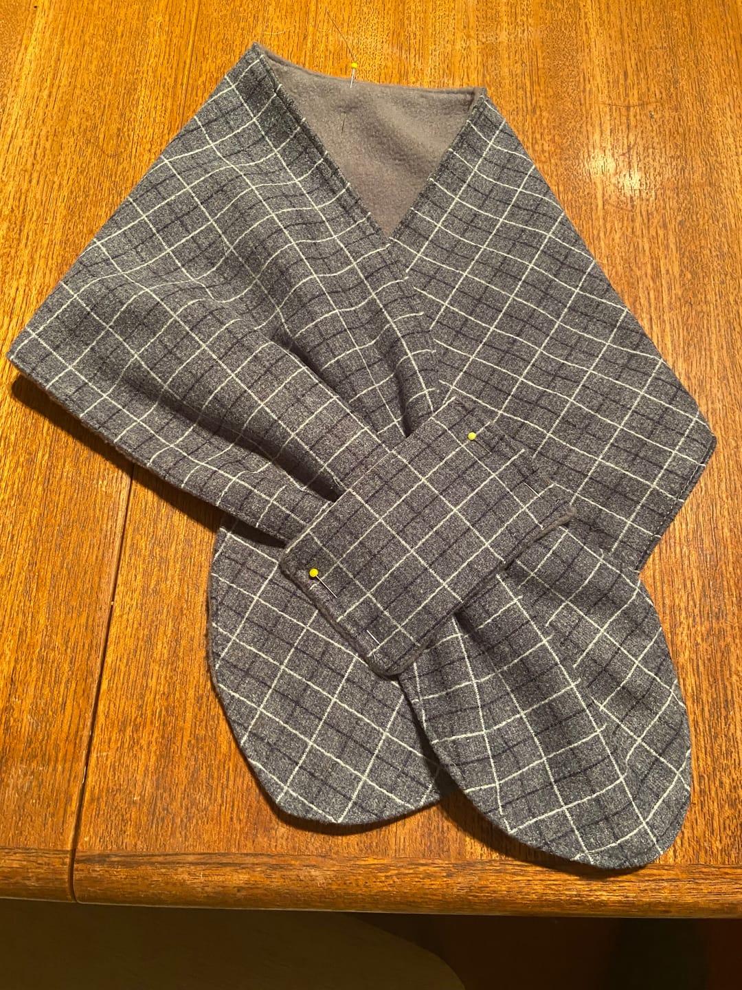 Customer photo review of Checkered Soft Wool Touch Fabric