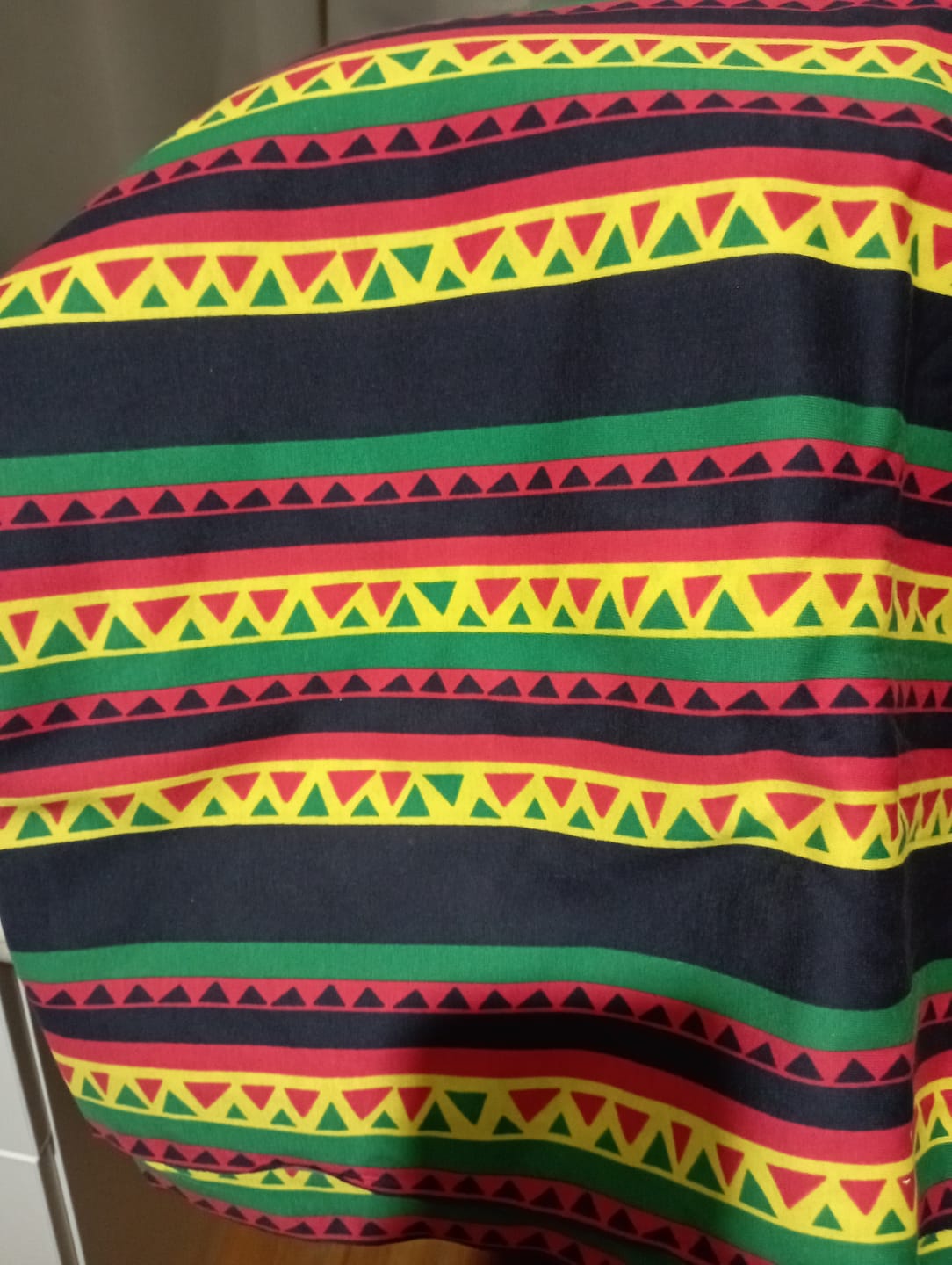 Customer photo review of Cotton Knit Rasta Stripe Print