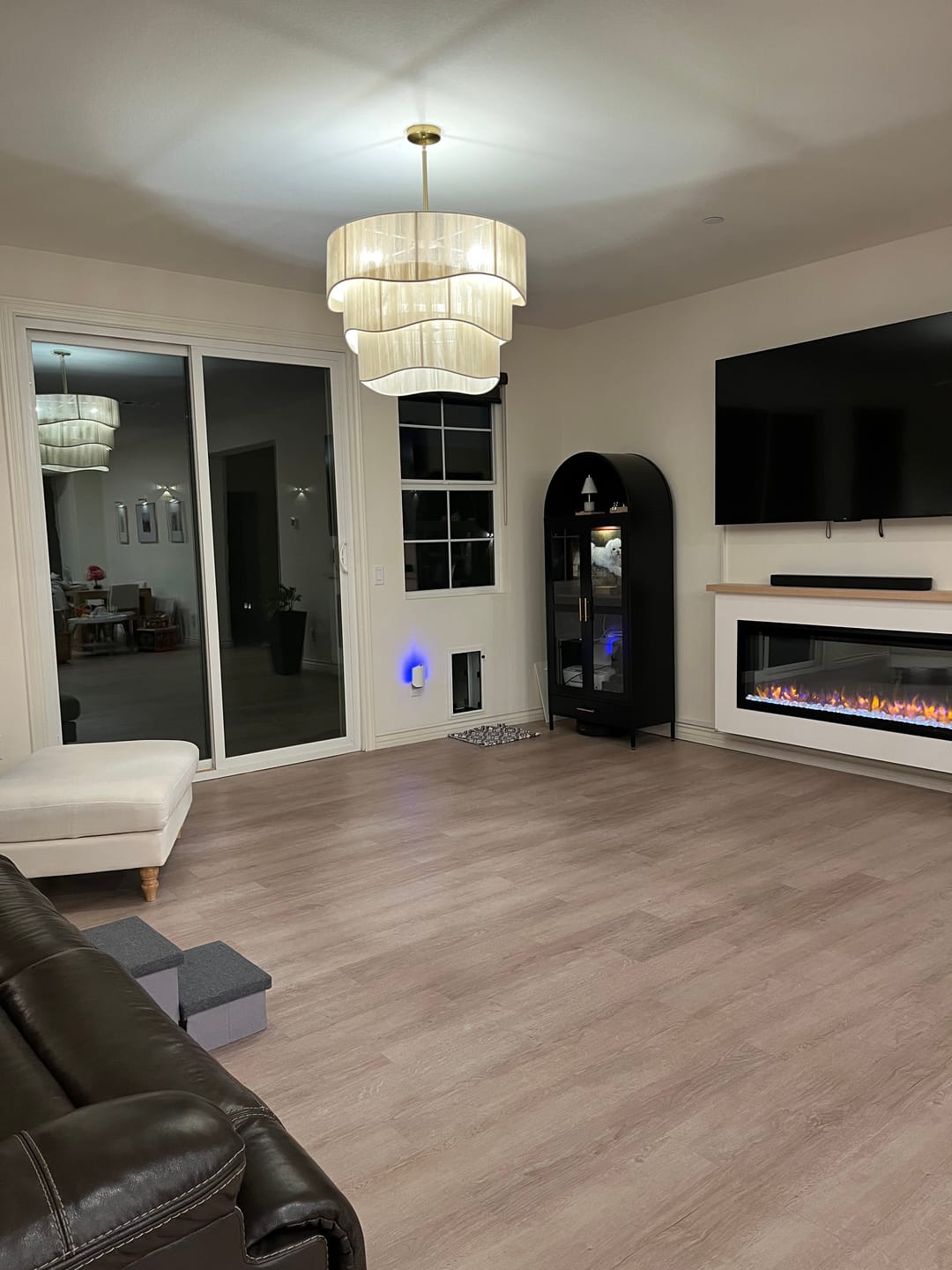 Customer photo review of 3-Tier Beige Woven Thread Drum Pendant Light