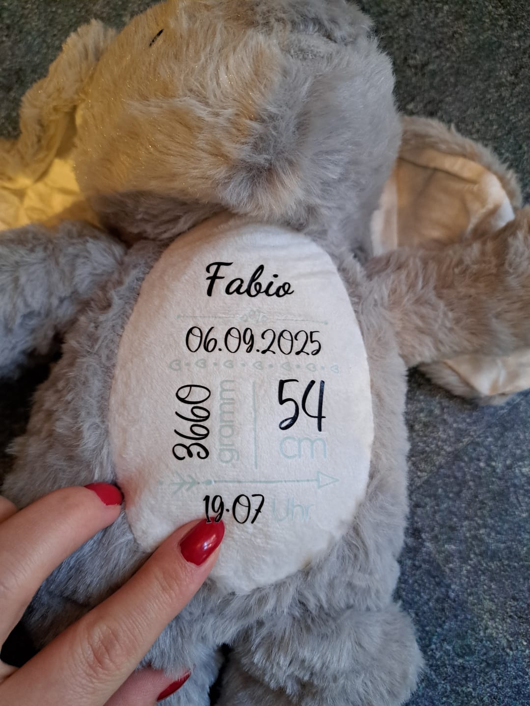 Customer photo review of Hasi - Kinder-Stoffhase
