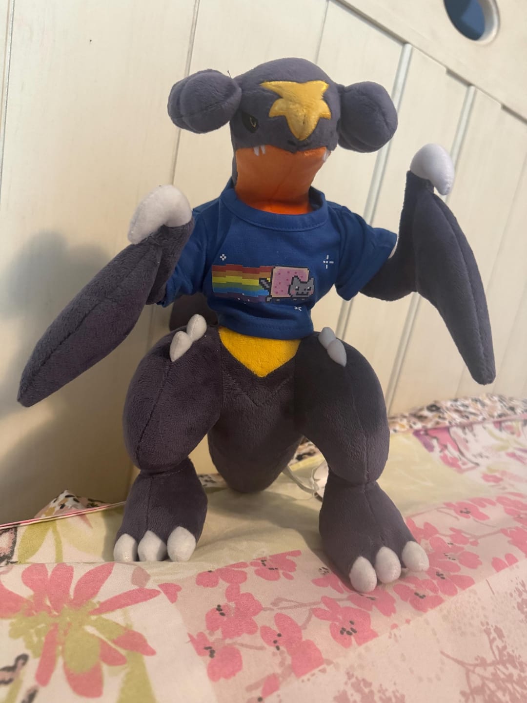 Customer photo review of CUSTOM Stuffed Animal T-SHIRT, Fits 8 Inch Stuffed Animals, Plushie Clothing, Personalized Photo and Text Shirt