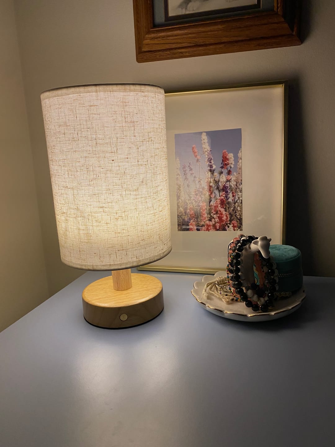 Customer photo review of Nordic Linen Table Lamp