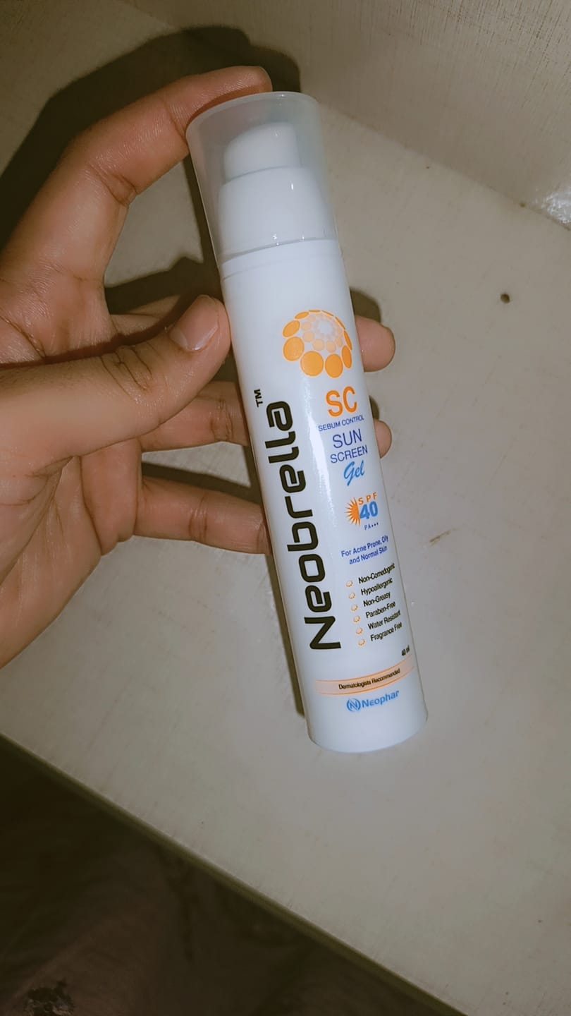 Customer photo review of Neobrella SC (Sebum control gel) (SPF 40 and PA +++)