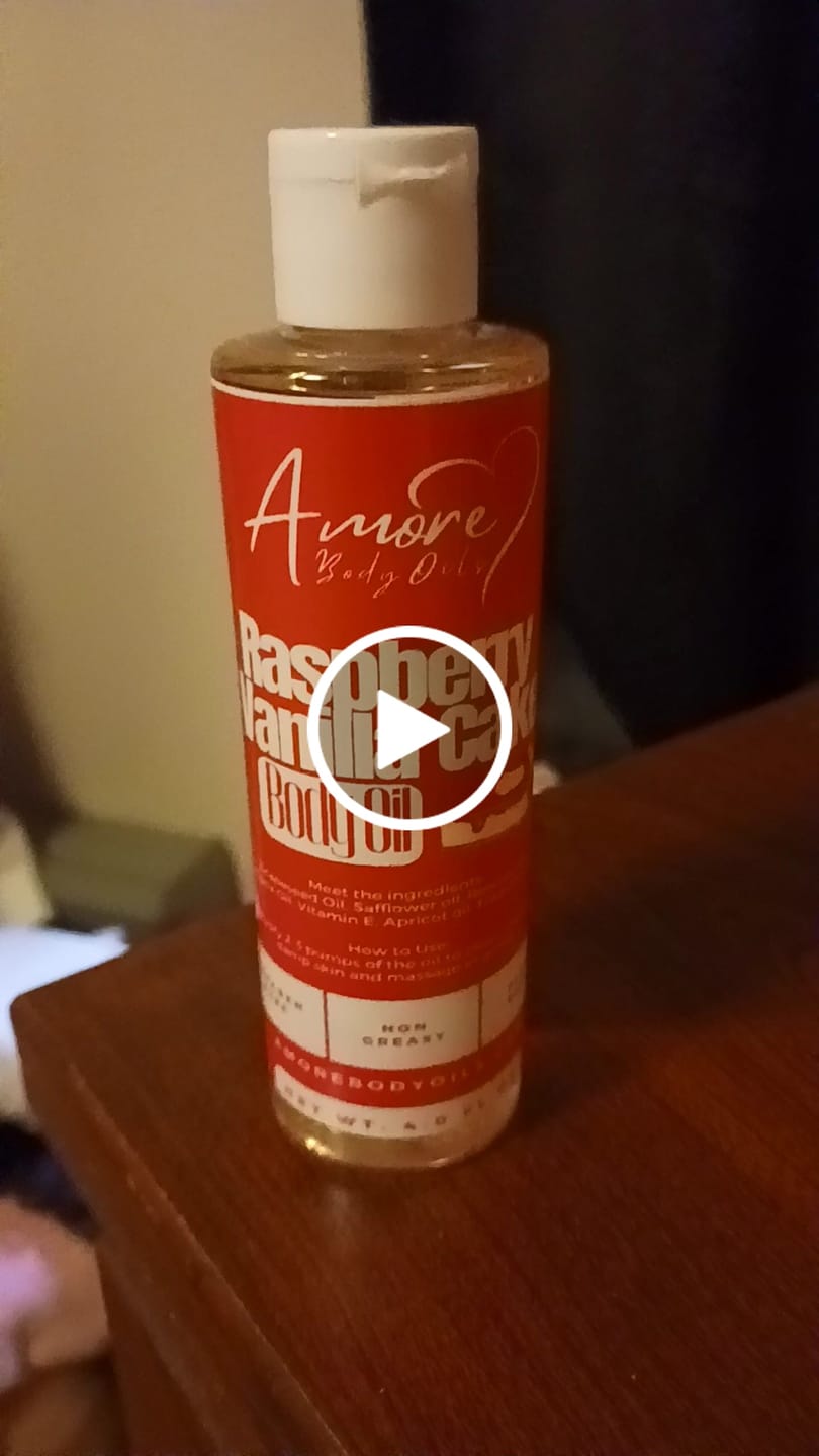 Customer video review of Raspberry Vanilla Cake - Body Oil