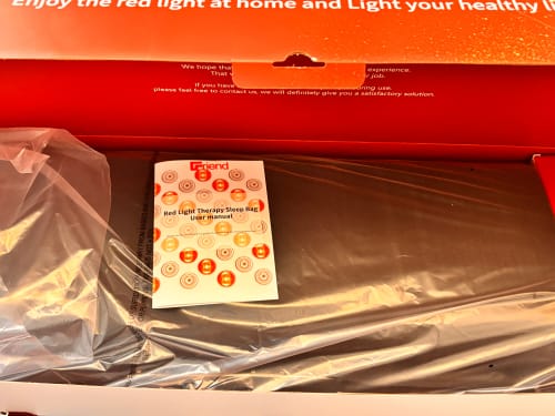 Customer photo review of Friend Red and Infrared Light Therapy Bag