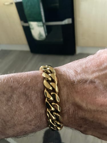 Customer photo review of Cuban Bracelet Gold | 14mm