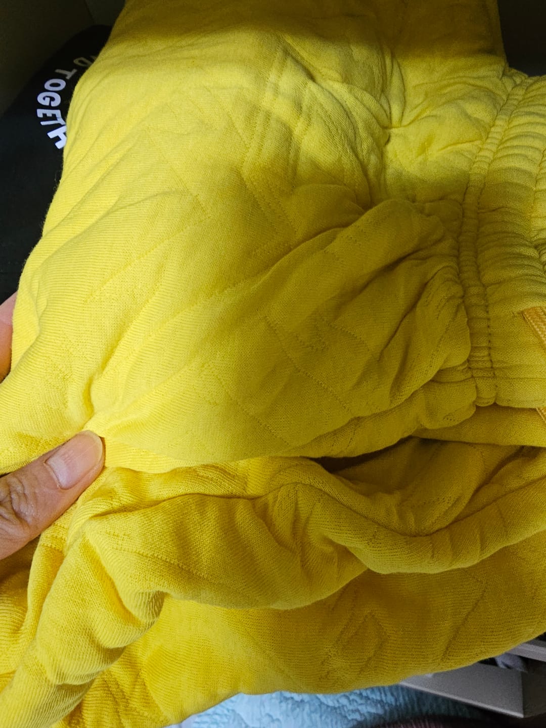Customer photo review of Apres Zumba Quilted Slouch Sweatpants