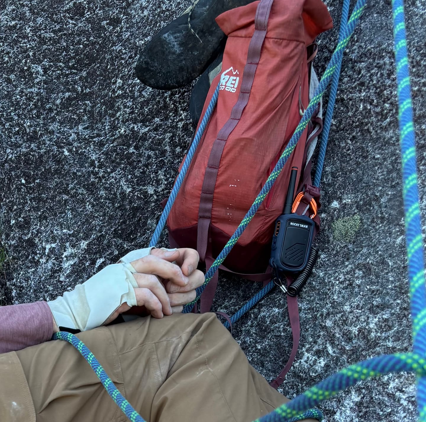 Customer photo review of Crack Climbing Gloves