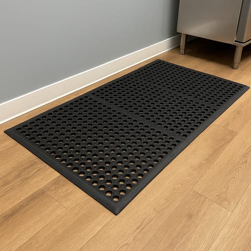 Customer photo review of Anti-Fatigue Anti-Slip Wet Area Mat – Heavy Duty Rubber, Slip-Resistant, Comfort Flooring for Kitchens, Workplaces, and Wet Environments