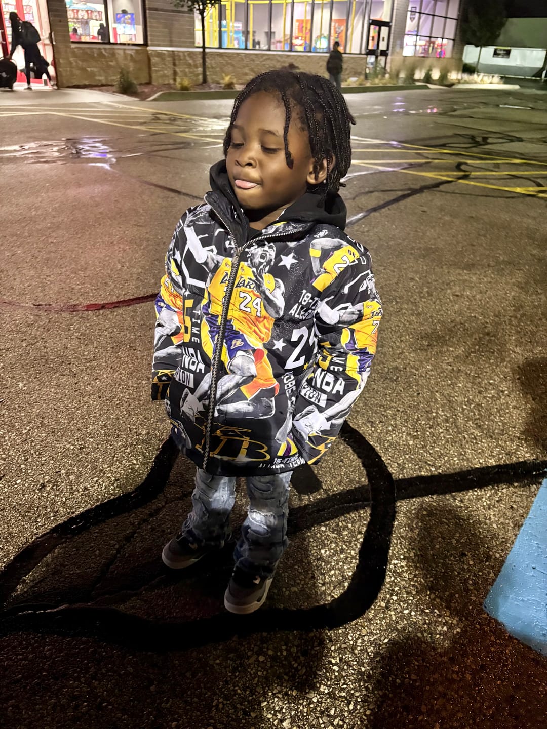 Customer photo review of Kids Goat Kobe Puffer