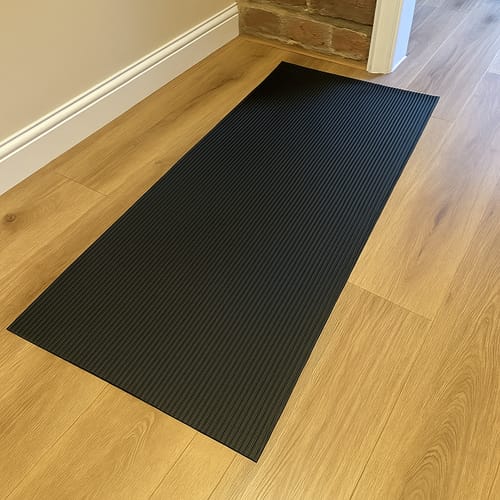 Customer photo review of Fine Ribbed PVC Matting – Slip-Resistant, Chemical & Oil Resistant, 1m x 25m Roll
