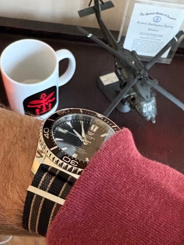 Customer photo review of 007 Bond Nylon Strap- Five Eye