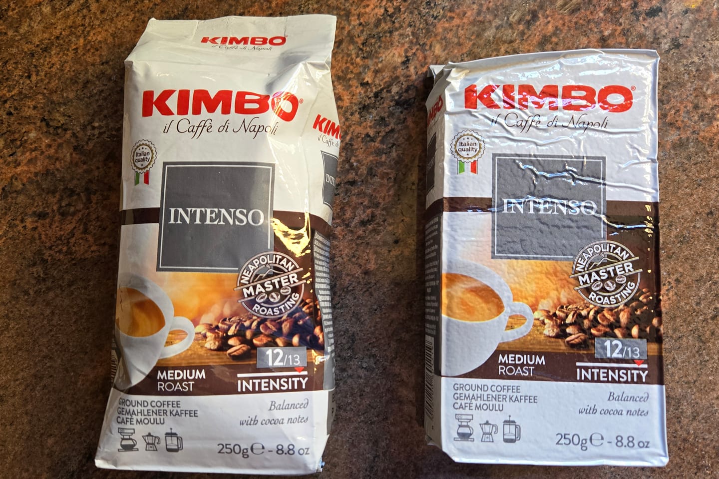 Customer photo review of Intenso - Ground Coffee 250g Brick