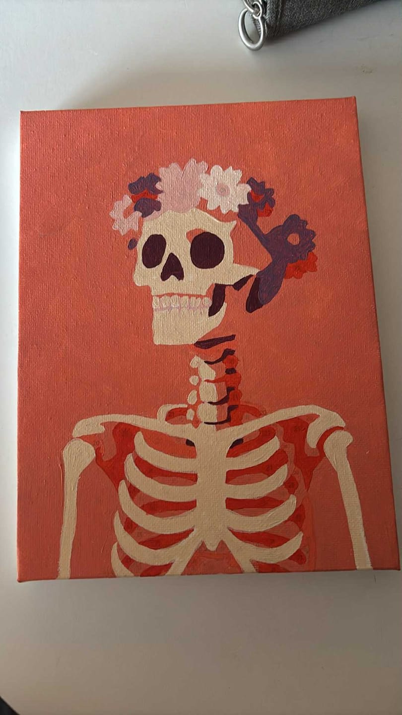 Customer photo review of 6 Mini Paintings - Halloween Night Set