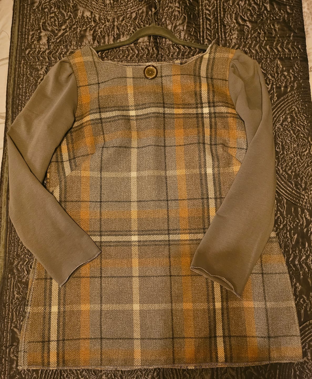 Customer photo review of Tartan Wool Touch Fabric