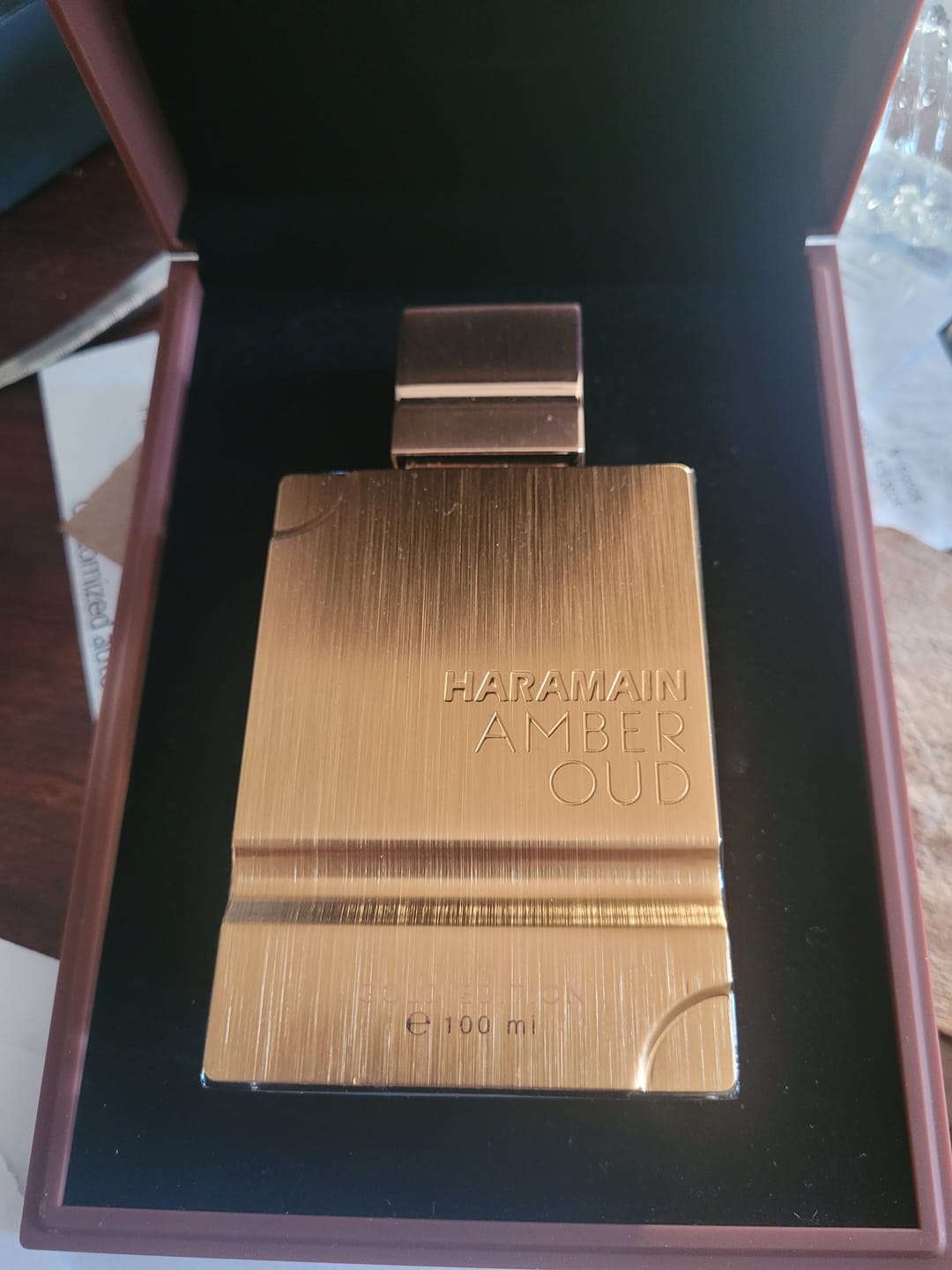 Customer photo review of Al Haramain Amber Oud Gold Eau De Parfum Unisex Spray 2 oz
