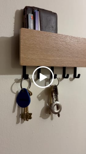 Customer video review of Porta Llaves Nordico Organizador Pared Estante Ganchos