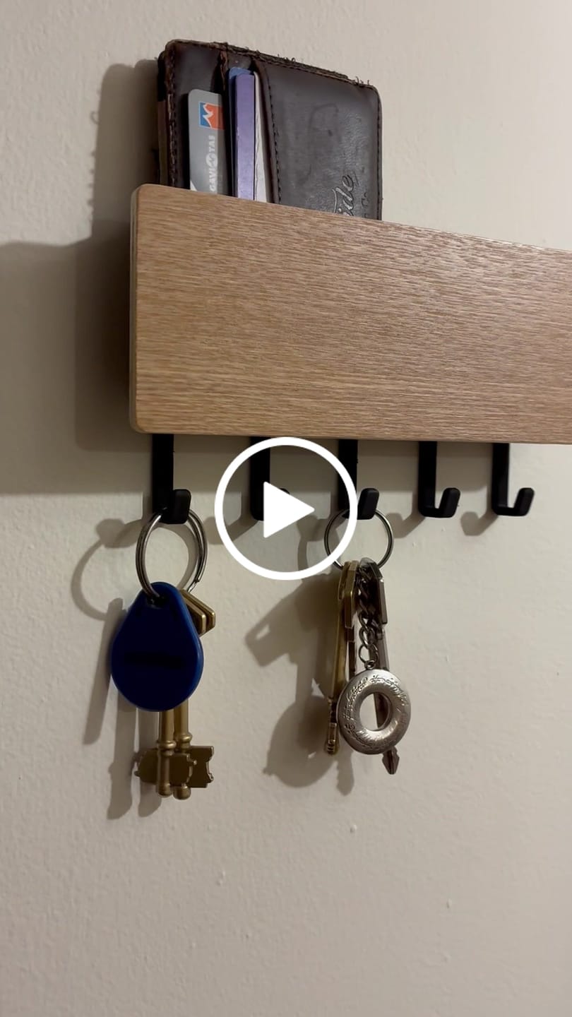Customer video review of Porta Llaves Nordico Organizador Pared Estante Ganchos