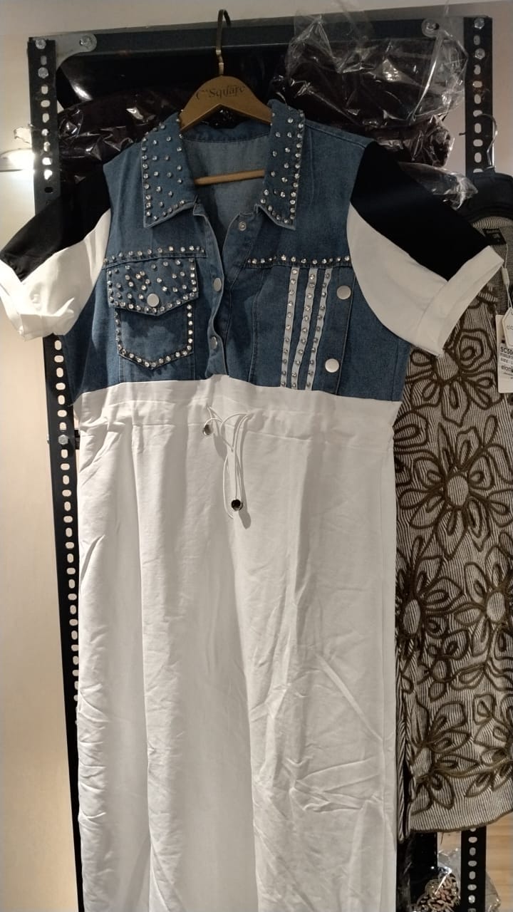Customer photo review of “Naina”- Long Denim Detailed dress