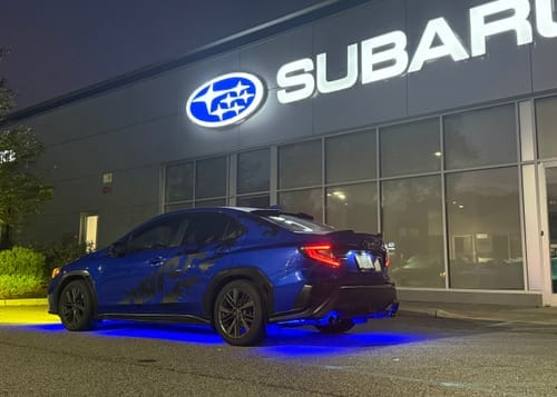 Customer photo review of ELGlow® Universal Car Underglow Kit