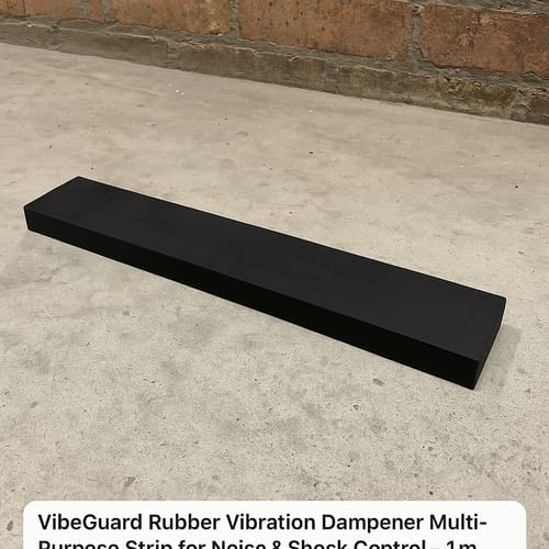 Customer photo review of VibeGuard Rubber Vibration Dampener Multi-Purpose Strip for Noise & Shock Control - 1m x 75mm x 15mm