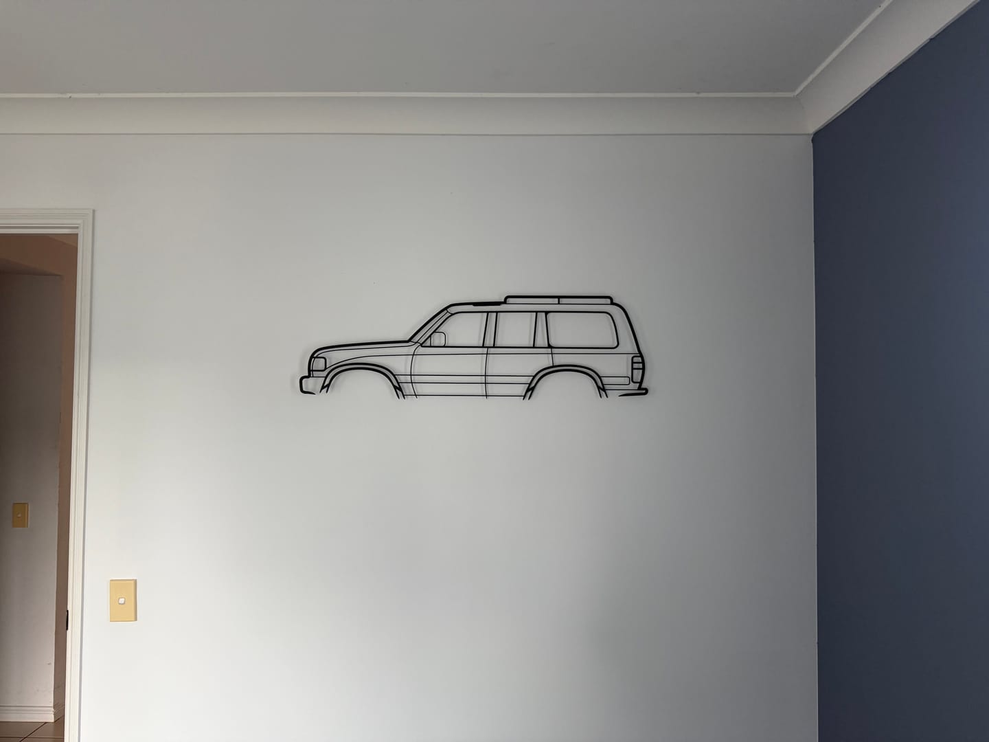 Customer photo review of Toyota Land Cruiser FJ80 Metal Wall Art